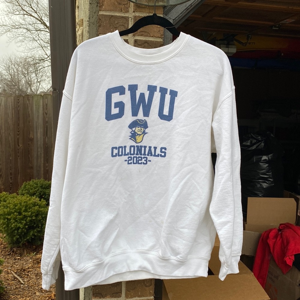 Gwu Class Of 2023 Colonial White Crewneck Sweatsh… - image 1